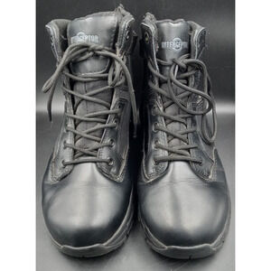 Black Interceptor Boots Sz‎ 8 Laces and Zipper